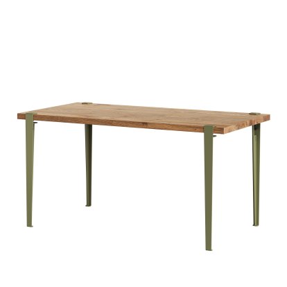 Balthazar Esstisch, Eiche recycled, Khakigrün