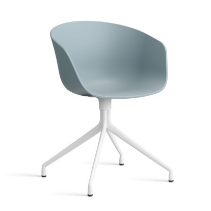 About A Chair AAC 20, Dusty blue 2.0, Aluminium weiß pulverbeschichtet