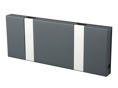 Details LoCa Knax Knax, 2 Haken, Aluminium, MDF anthrazit lackiert