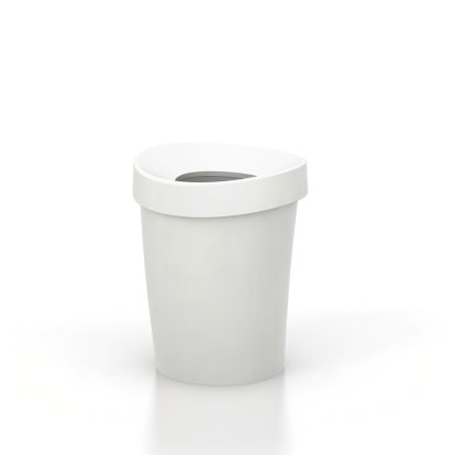 Happy Bin, S (H 29,5 x Ø 23,5 cm), Weiß