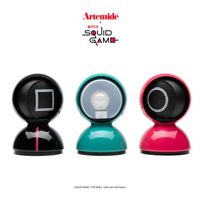 Eclisse Squid Game Limited Edition Tischleuchte, Set aus allen 3 Leuchten