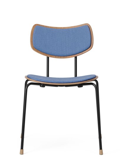 VLA26 Vega Chair, Eiche lackiert, Mood - blau, Pulverbeschichtet, schwarz