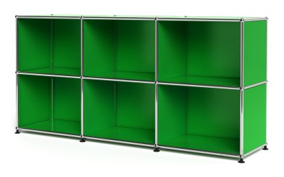 USM Haller Sideboard 50, individualisierbar, USM grün, Offen, Offen