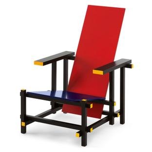 Details Cassina Red and Blue Stuhl Red and Blue Stuhl
