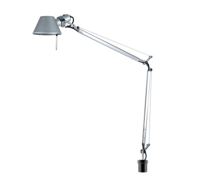 Tolomeo Tavolo, Aluminium, mit USM-Haltezapfen für USM Haller Tischbein, LED