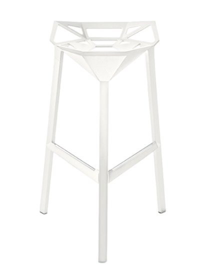 Stool_One, 770 mm Barhöhe, Weiß matt (5110)