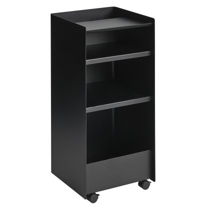 Folded Rollcontainer, H 83,7 cm, Black, Offen