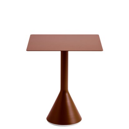 Palissade Cone Table, L 65 x B 65 x H 74, Iron red