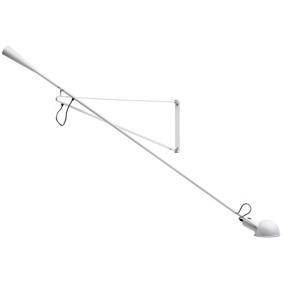 265 Wandleuchte, 205 cm, Weiß