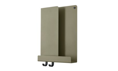 Folded Shelves, H 40 x B 29,5 cm, Olive