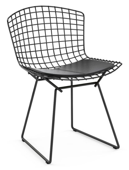 Bertoia Stuhl, Schwarz, Vinyl schwarz