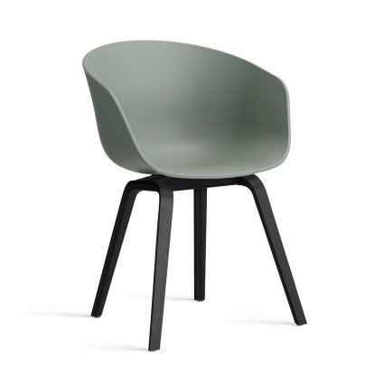 About A Chair AAC 22, Fall green 2.0, Eiche schwarz lackiert