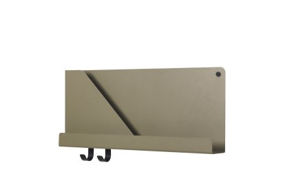 Folded Shelves, H 22 x B 51 cm, Olive