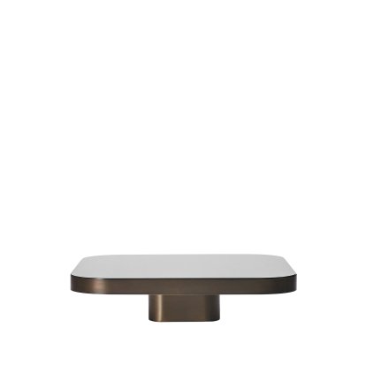 Bow Coffee Table, Messing brüniert, H 19 x B 70 x T 70