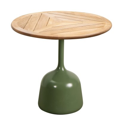 Glaze Beistelltisch, Teak, Olive green