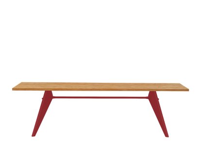 EM Table, 260 x 90 cm, Eiche natur massiv, geölt, Japanese red