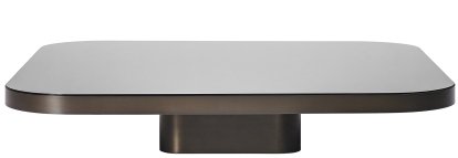 Bow Coffee Table, Messing brüniert, H 19 x B 100 x L 100