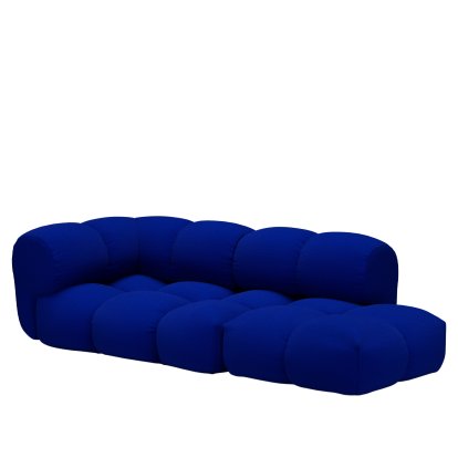 Sander Sofa Design 5, Armlehne links, Nuvem - Coboldblau 642 