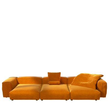 Vetsak Sofa Set 5, Suave - Orange, Mit Kissen