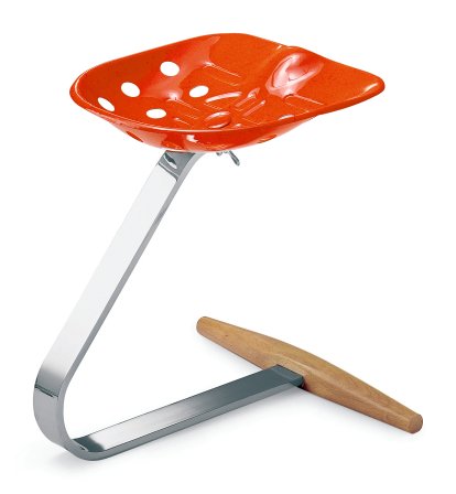 Hocker Mezzadro, orange