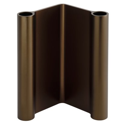 Pair Kerzenhalter, Brown, H 18 cm