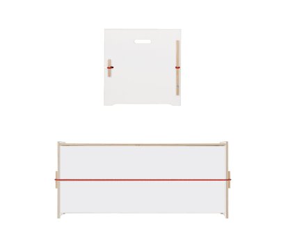 Trude, Große Trude (H 45 x B 105 x T 45 cm), FU (Sperrholz, Birke) weiß