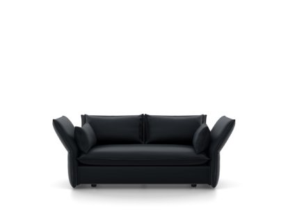 Mariposa Sofa, Zweisitzer (H80,5 x B140 x T101,5 cm), Credo schwarz/anthrazit