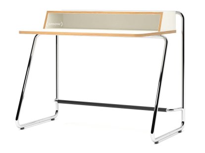 S 1200, ThonetDur white mit Eichekante, ThonetDur white mit Eichekante, Verchromt