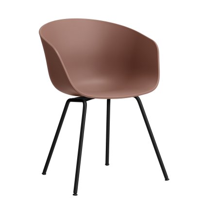 About A Chair AAC 26 Armlehnstuhl, Soft brick 2.0, Stahl pulverbeschichtet schwarz