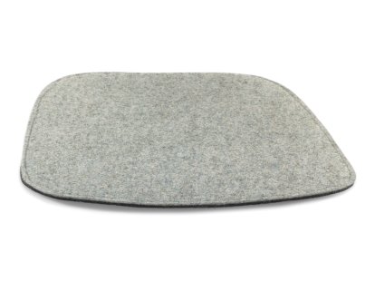 Sitzauflage für Eames Armchairs, Mit Polster, hellgrau meliert