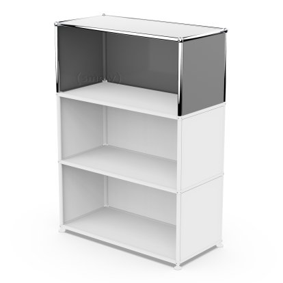 USM Haller Anbaupaket Vertikal 1, Mittelgrau RAL 7005, 35 cm