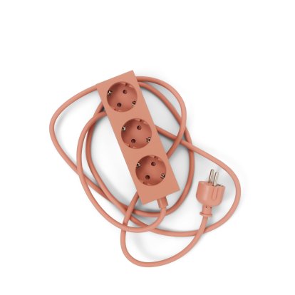 Power Bar / Power Beam Steckdosenleiste, 3 Steckdosen, Dusty rose, 5 m