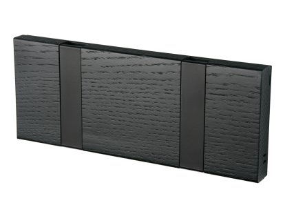 Details LoCa Knax Knax, 2 Haken, schwarz, Eiche schwarz gebeizt