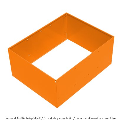 USM Einlegerahmen für USM Haller Ausziehtür, 75 x 35 x 35, Reinorange RAL 2004