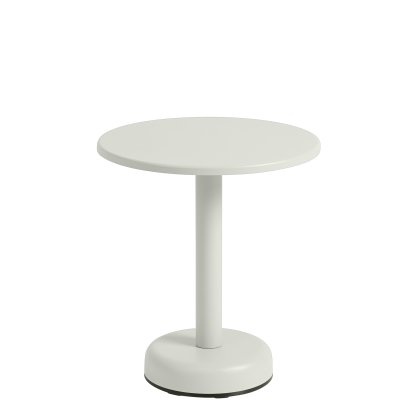 Linear Steel Coffee Table, Ø 42 x H 47 cm, Grey