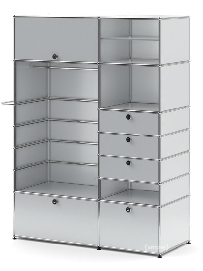 USM Haller Garderobenschrank Typ II, USM mattsilber