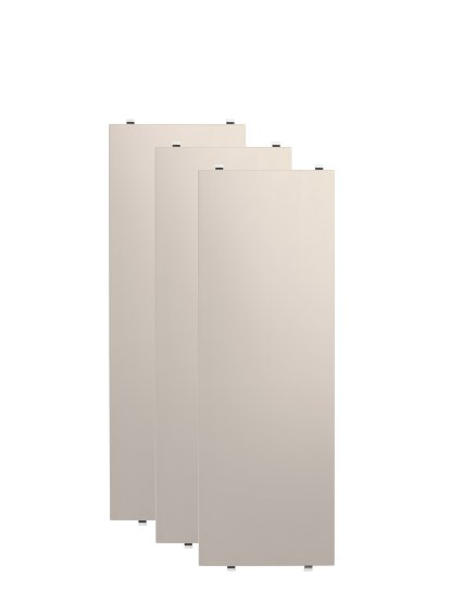 String System Regalböden (3er Pack), 58 x 20 cm, Beige lackiert