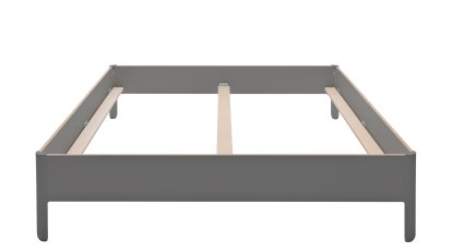 Nait Doppelbett, 160 x 200, Ohne Kopfteil, CPL anthrazit