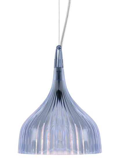 É, Hängeleuchte, Transparent, Himmelblau