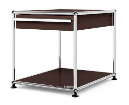 USM Haller Beistelltisch mit Schublade, USM braun