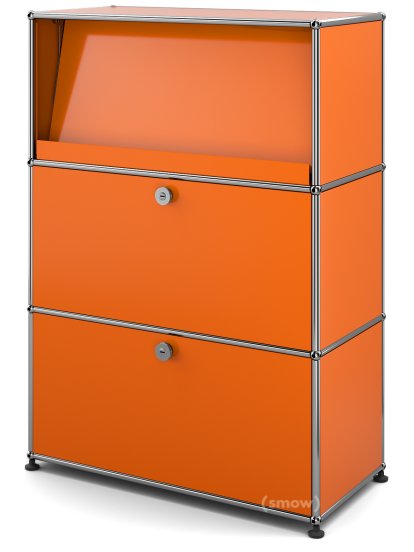 USM Haller Highboard M mit Schrägtablar, Reinorange RAL 2004