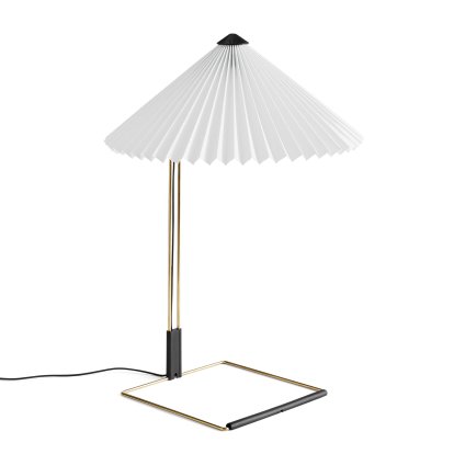 Matin Tischleuchte, Ø 380 mm, White, Brass polished