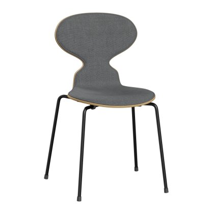Die Ameise 3101 mit Frontpolster, Holz klar lackiert, Eiche natur, Remix 143 - Grau, Black