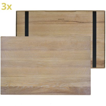 Holzauflage für USM Haller Regale, Größe XL, 75 cm x 50 cm, Eiche, weißgeölt