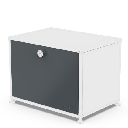 USM Haller Klapptür für USM Haller Regale, 50 cm x 35 cm, Anthrazitgrau RAL 7016