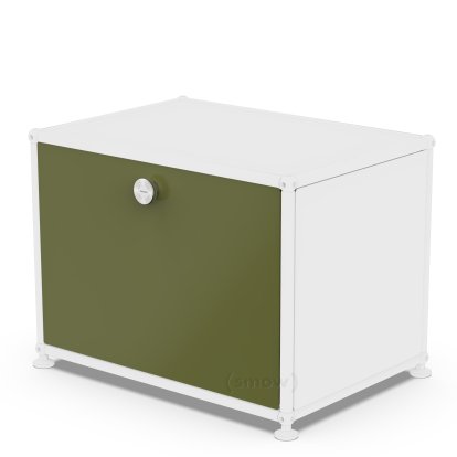 USM Haller Klapptür für USM Haller Regale, 50 cm x 35 cm, Olivgrün RAL 6003