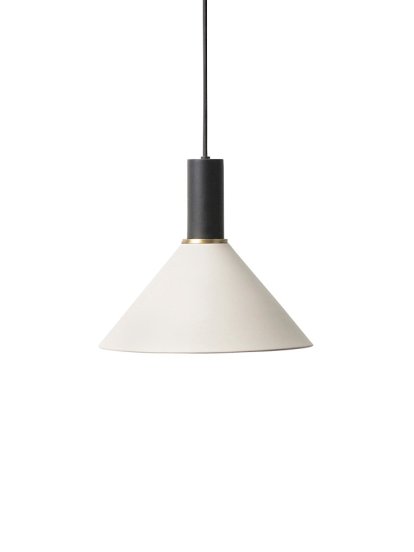 Collect Lighting, Niedrig, Black, Cone, Light grey