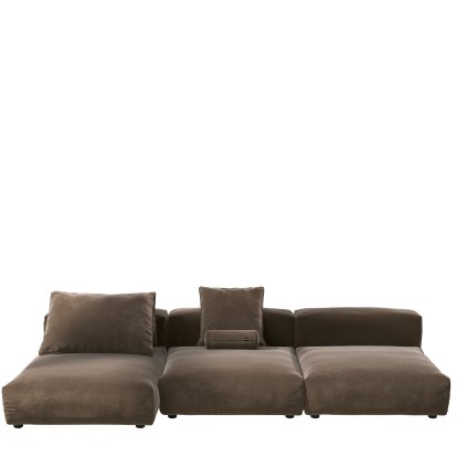 Vetsak Sofa Set 4, Suave - Espresso, Mit Kissen