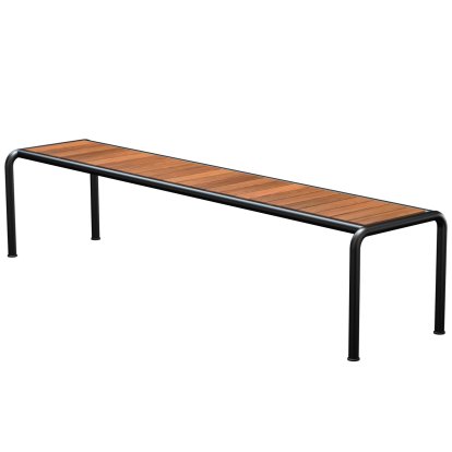 Avanti Bank, 48 x 199,5 cm, Black, Thermoesche