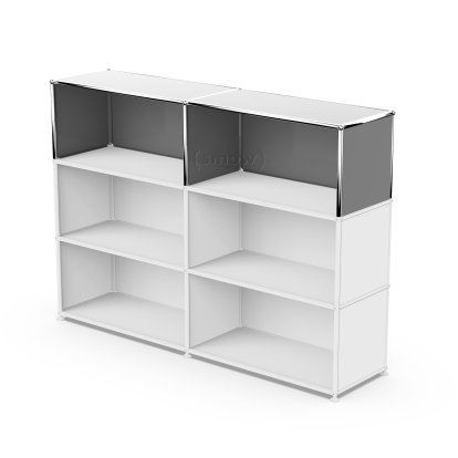 USM Haller Anbaupaket Vertikal 2, Mittelgrau RAL 7005, 35 cm